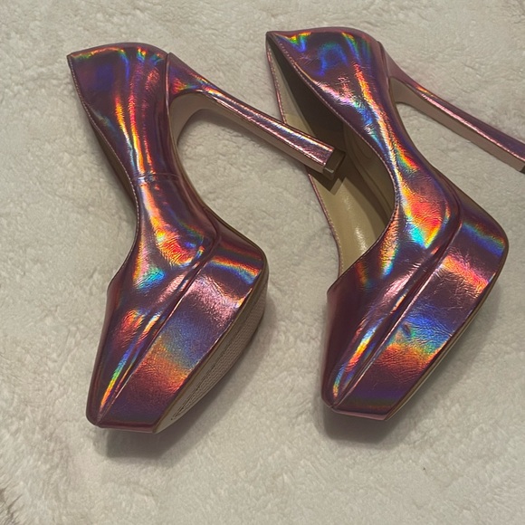 Jessica Simpson Iridescent Pink Heels - Picture 5 of 16